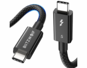 BlitzWolf BW-HDC8 240W kabel USB-C na USB-C, 1,5 m (černý)