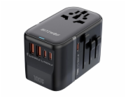 Blitzwolf BW-TA2 Cestovní adaptér 5 v 1 2xUSB PD + 2xC QC + C GaN 100W