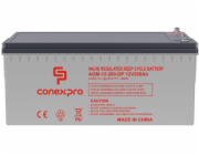 Baterie Conexpro AGM-12-200-DP VRLA AGM 12V/200Ah, M8, Deep cycle, živ. 10 let 