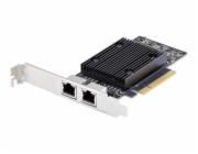 StarTech.com - Sítový adaptér - PCIe 3.0 x8 nízký profil - Gigabit Ethernet / 10Gb Ethernet x 2 - cerná - kompatibilní s TAA