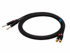 SSQ RCAJM1 SS-1427 Kabel 2x RCA - 2x Jack Mono 6,3 mm 1 m...
