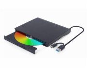 GEMBIRD externí USB DVD mechanika, černá