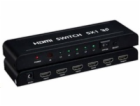 PREMIUMCORD HDMI switch 5:1 kovový s dálkovým ovladačem a...