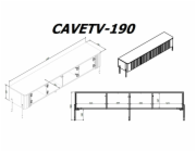 Cama VERA 471002 televizní stolek/nábytek k multimediálnímu vybavení