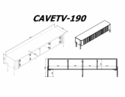Cama VERA 471000 televizní stolek/nábytek k multimediálnímu vybavení