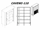 Cama VERA 471011 skřínka do obývacího pokoje Úložná skříňka