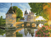 DIAMOND DOTZ Diamantová výšivka Diamond Dotz Zámek na řece 60x43cm DQ12002