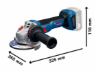 Bosch GWS 18V-11 06019N4100 Professional solo, 18 voltů A...