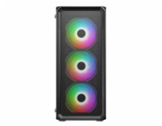 VeinX case HERMES MESH Mid Tower, ATX, 1xUSB 3.0, 2xUSB 2.0, 4x ARGB Fan, ARGB Controller, černá