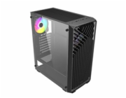 VeinX case OD15A-BK, ATX, Průhledná bočnice, Černá, bez ventilátorů