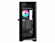 VeinX case GL29AL-BK, ATX, Průhledná bočnice, 4x 120mm ARGB Fan, ARGB Hub, Černá