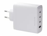 dbramante1928 re-charge - Síťový adaptér - 140 Watt - 4 výstupní konektory (3 x USB-C, USB) - bílá