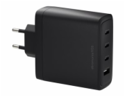 dbramante1928 re-charge - Síťový adaptér - 140 Watt - 4 výstupní konektory (3 x USB-C, USB) - černá