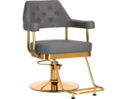 Activeshop Gabbiano kadeřnické křeslo Granada zlato šedá