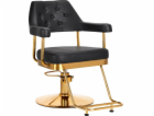 Activeshop Gabbiano kadeřnické křeslo Granada zlato černá