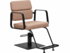 Černé a béžové kadeřnické křeslo Activeshop Gabbiano Porto