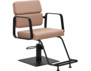 Černé a béžové kadeřnické křeslo Activeshop Gabbiano Porto