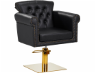 Activeshop Gabbiano kadeřnické křeslo Berlin gold black