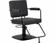 Activeshop Gabbiano Catania Loft Old Leather kadeřnické křeslo černé