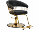 Kadeřnické křeslo Activeshop Hair System Lille zlato černé