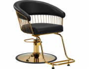 Kadeřnické křeslo Activeshop Hair System Lille zlato černé