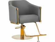 Zlato šedé kadeřnické křeslo Activeshop Gabbiano Burgos