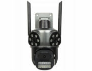 IP KAMERA VENKOVNÍ OTOČNÁ ICSEE-W92SD-3 Wi-Fi Plnobarevná PANORAMA 3 X 3 Mpx 3 X 3,6 mm