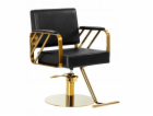 Activeshop Kadeřnické křeslo Gabbiano Genoa zlato-černé
