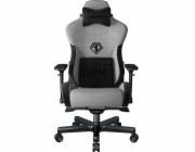 Anda Seat Herní židle T-Pro 2 s látkovým podsedákem do kanceláře, šedá XL, otočné sedadlo Anda Seat