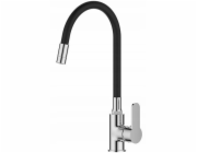 Invena Kuchyňská baterie Ksanti, chrom/černá BZ-37-008-L