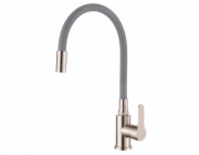 Invena Kuchyňská baterie Ksanti Inox, nerezová ocel/šedá BZ-37-I05-L