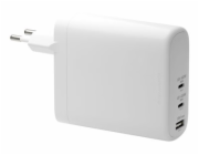 dbramante1928 re-charge - Síťový adaptér - 140 watt - napájení Power Delivery 3.1 - 3 výstupní konektory (USB-C, USB) - bílá - Evropa