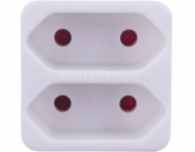 Dvojitý rozdělovač Brennenstuhl, bílý