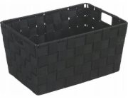 Wenko Sprchový koš ADRIA BLACK - úložný koš, velikost S, WENKO