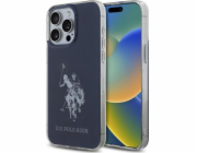 U.S. Polo Assn Pouzdro US Polo USHCP15XTPUHRBV pro iPhone 15 Pro Max 6.7 modré/modré lesklé velké logo
