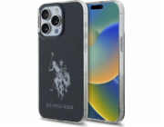 U.S. Polo Assn Pouzdro US Polo USHCP15XTPUHRBK pro iPhone 15 Pro Max 6.7 černé/černé lesklé velké logo