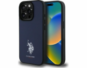 U.S. Polo Assn Pouzdro US Polo USHCP15XPGEV na iPhone 15 Pro Max 6.7, tmavě modré, kožené, s vyšívaným potiskem, barva DH