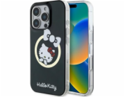 Hello Kitty Hello Kitty HKHMP16XHFLBK Pouzdro pro iPhone 16 Pro Max 6.9 černé/černé IML s mašlí a MagSafe