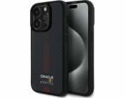 Pevné pouzdro Red Bull RBHMP14L24CFGSMK iPhone 14 Pro 6.1 černo/černé Carbon Fiber Power Bar MagSafe