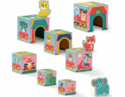 SES creative SES Věž z kostek se zvířecími figurkami 13142 31425