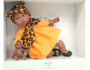 *****panenka NINES Alika 40cm tmavé pleti fenaOchre 37321