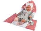 Panenka Llorens 74136 Mimi plačící miminko 42 cm s nosičem