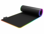 Rampage Herní podložka pod klávesnici a myš 30x80cm, RGB, černá (MP-24 RGB)