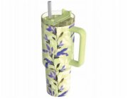 Quokka Stream - Termohrnek z nerezové oceli 1200ml s brčkem (Matcha)