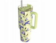 Quokka Stream - Termohrnek z nerezové oceli 1200ml s brčkem (Matcha)
