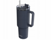 Quokka Stream - Termohrnek z nerezové oceli 1200ml s brčkem (grafit)