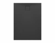 Cersanit SADA C255 SPRCHOVÁ VANIČKA ROVNÁ TAKO SLIM 120X90X4,5 ČERNÁ MATNÁ + SIFON (VIRT)