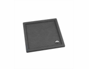 Alkotest KNG.B-02-K-90X90-5/3-BLACKSLATE-90 / AQUAFORM / SLIM / SPRCHOVÁ VANIČKA 90X90X5/3 ČTVERCOVÁ, FI90, ČERNÁ BŘIDLICE /