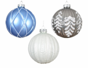 Vánoční hračka na stromeček, 10 cm, sklo