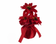 Umělá vánoční květina Christmas Touch, červená, 18 cm